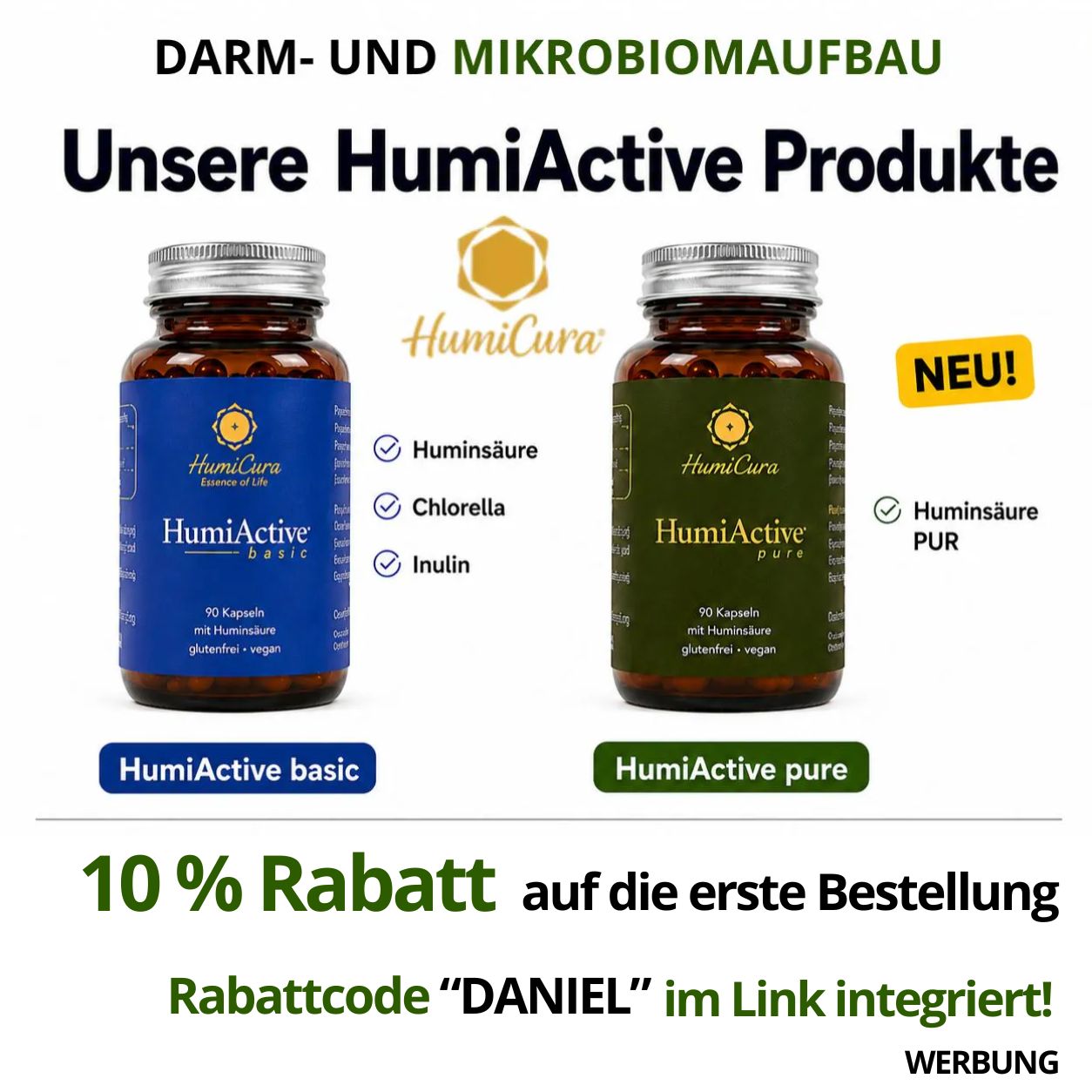 HumiActive – Premium-Huminsäure für Darm- und Mikrobiomaufbau